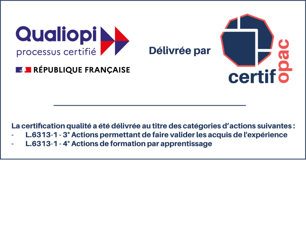 logo certifié qualiopi CFA et VAE