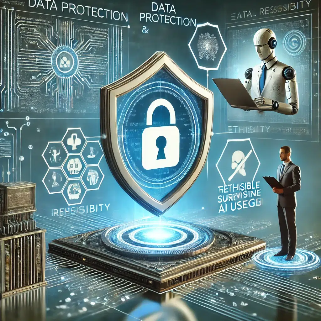 illustration représentant la protection des données et l’usage responsable de l’IA chez Certifopac.